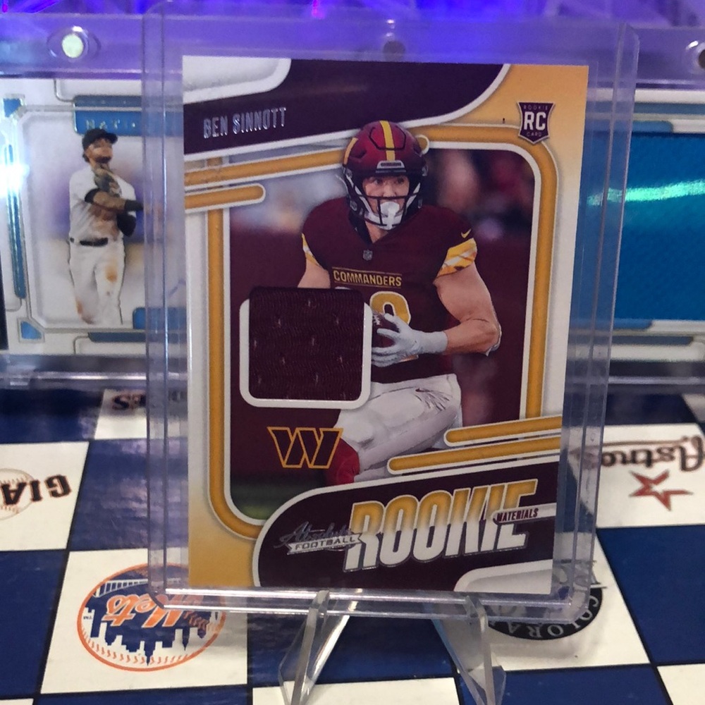 Ben Sinnott Football Rookie patch card